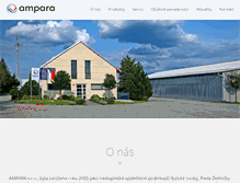 Tablet Screenshot of ampara.cz